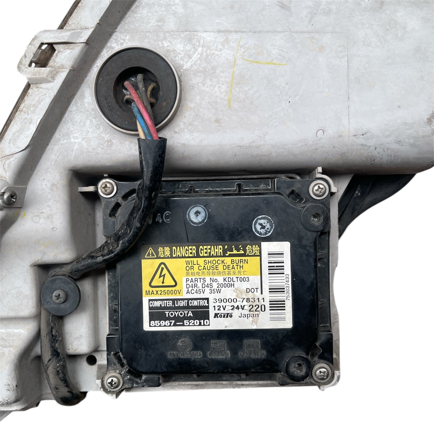 Toyota Aurion 2006 - 2009 GSV40R ATX LH headlight assembly